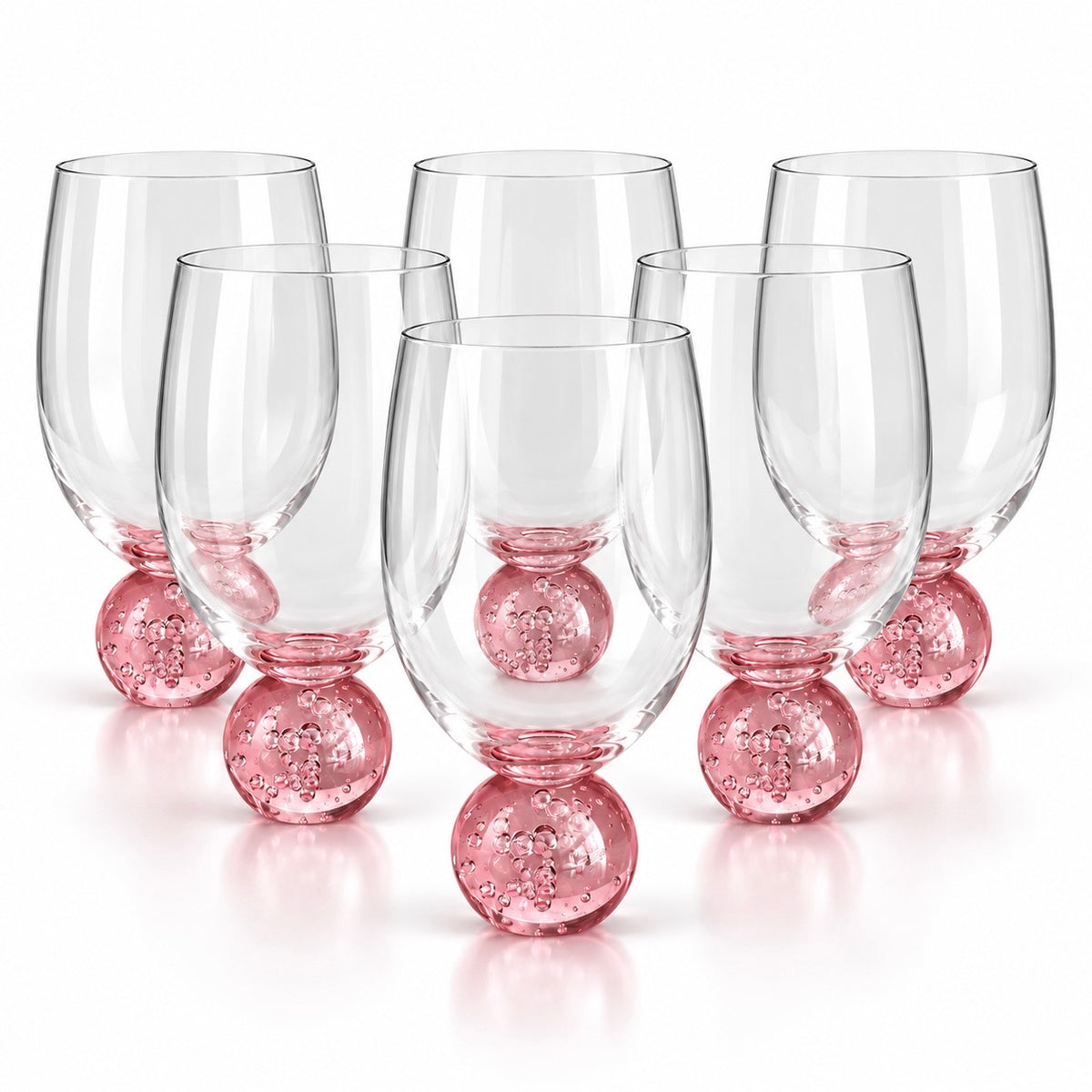 Kit 6 Copos Bubble Sphere 400ml – Design Sofisticado em Vidro