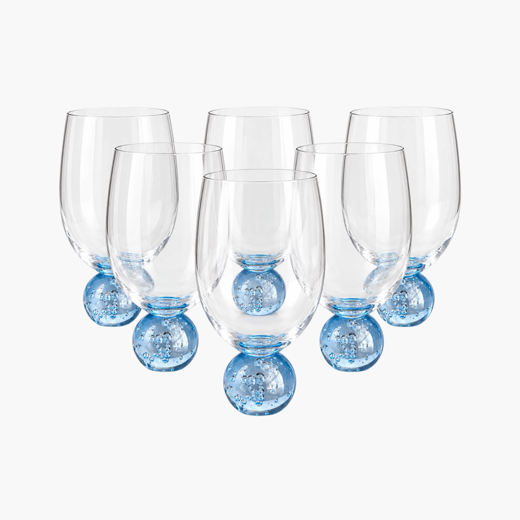 Kit 6 Copos Bubble Sphere 400ml – Design Sofisticado em Vidro