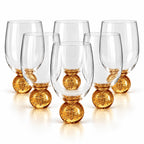 Kit 6 Copos Bubble Sphere 400ml – Design Sofisticado em Vidro