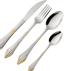 Faqueiro Zurique Classic 24 Peças em Aço Inox