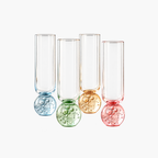 Kit 6 Taças de Champagne Bubble Sphere 300ml – Design Sofisticado em Vidro