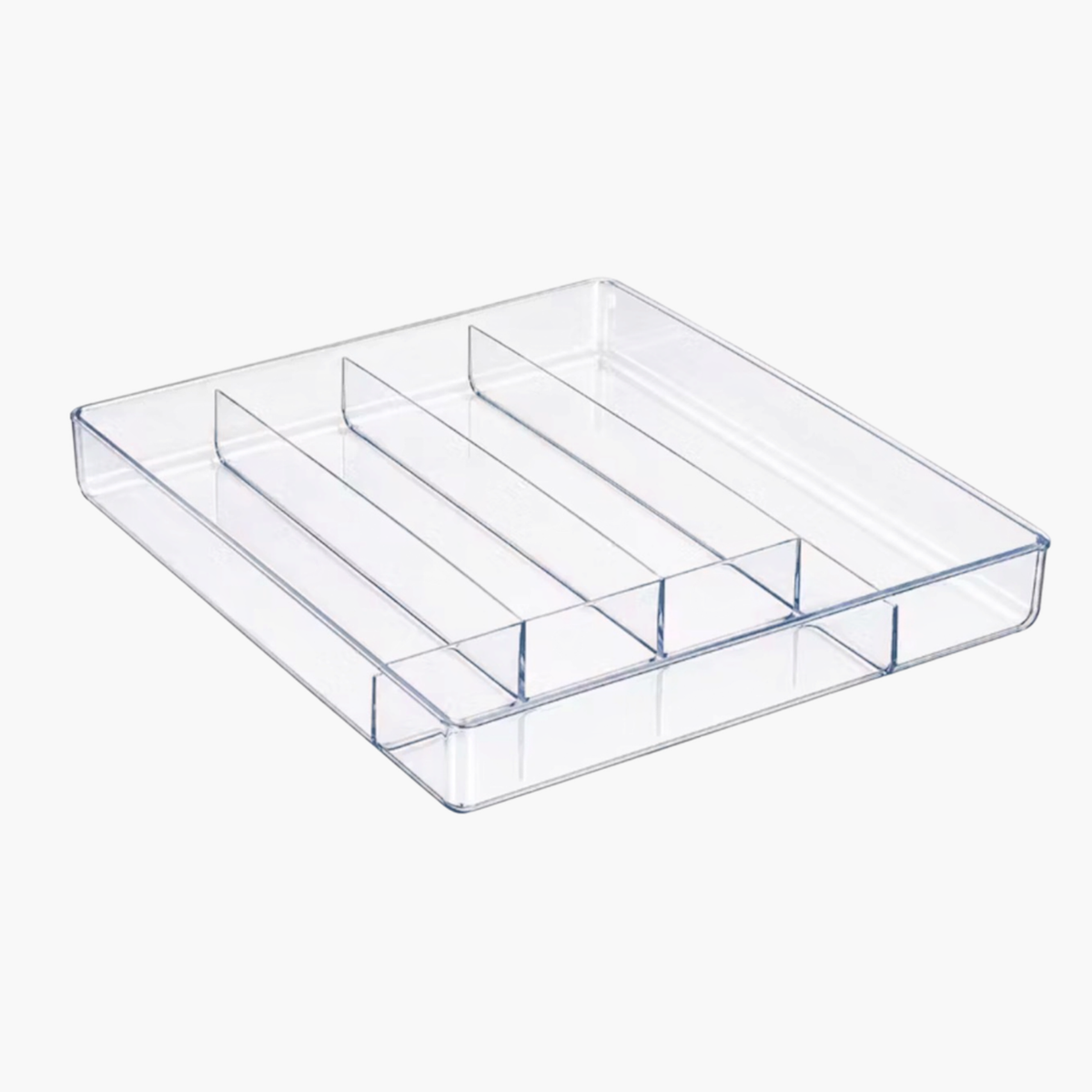 Organizador de Talheres Transparente – 5 Divisórias