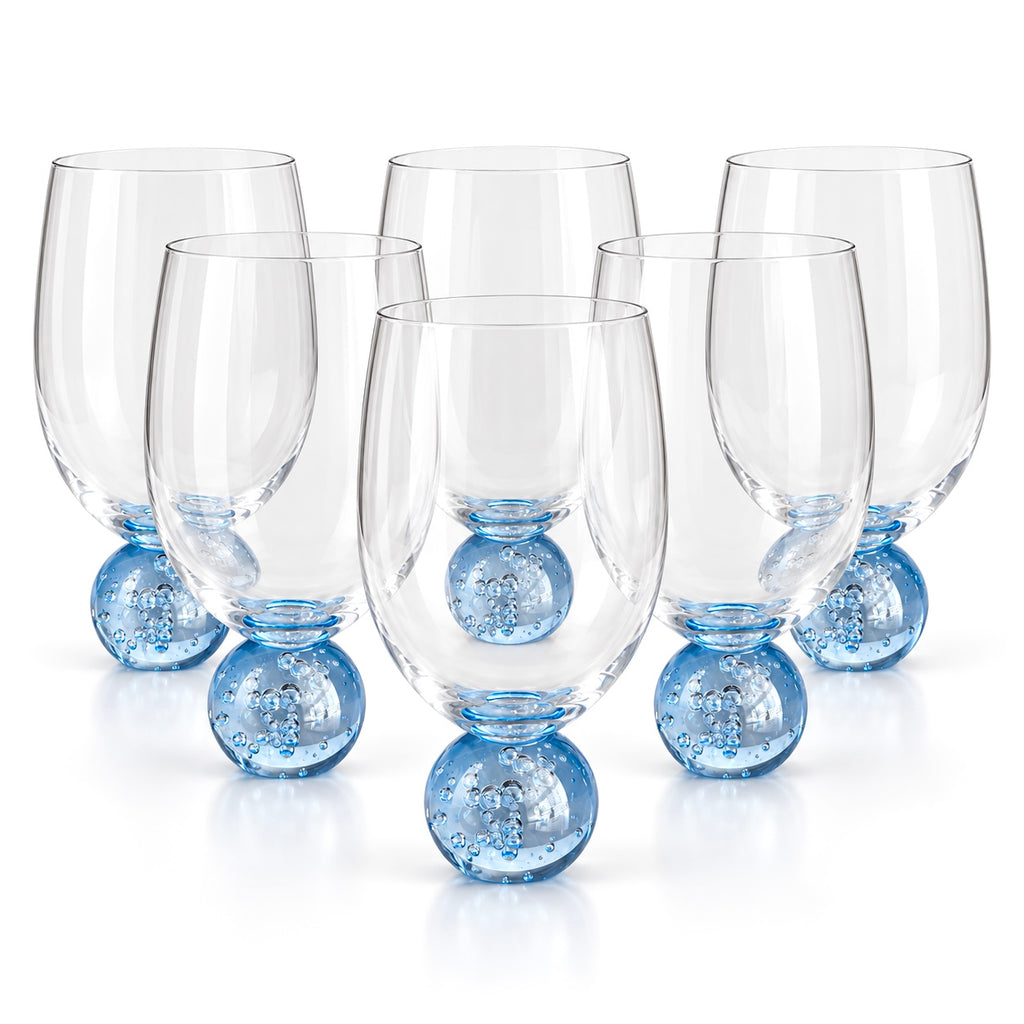 Kit 6 Copos Bubble Sphere 400ml – Design Sofisticado em Vidro
