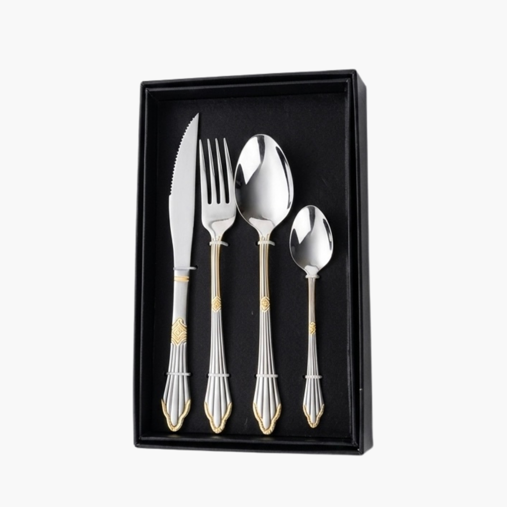 Faqueiro Zurique Classic 24 Peças em Aço Inox
