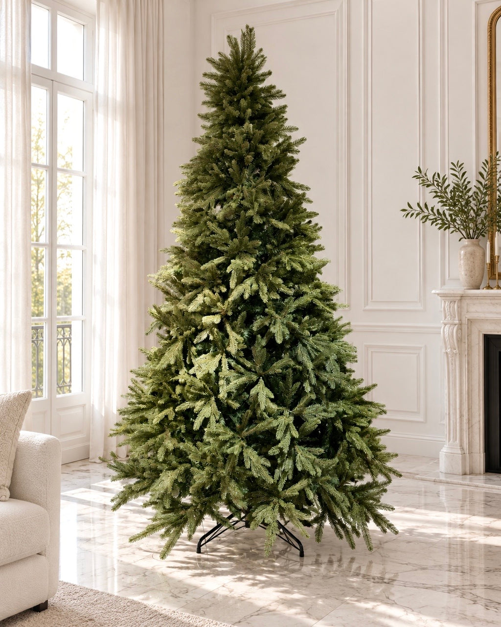 Árvore de Natal Premium Pinheiro Realista 2,40m com 1.681 Galhos